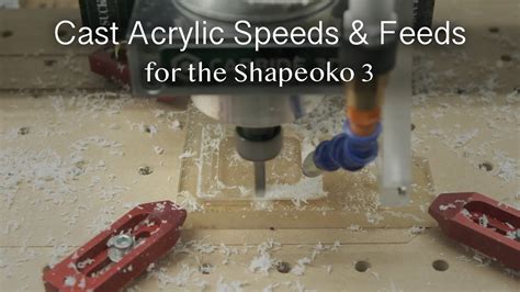 speeds and feeds for plexiglass